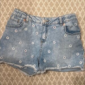 Cat & Jack Blue Jeans with Floral Embroidery